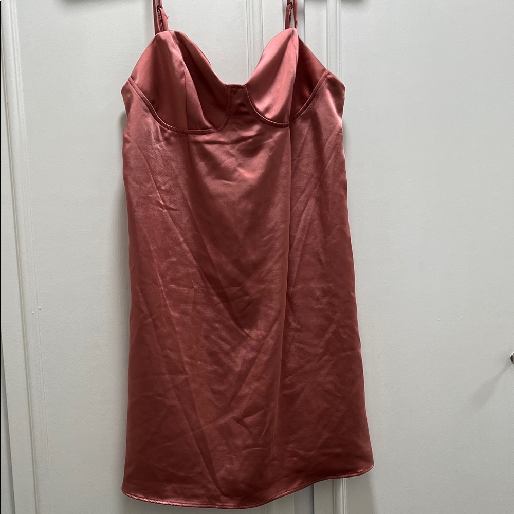 Elegant Pink Slip Dress